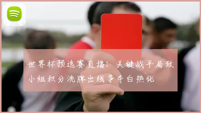 世界杯预选赛直播：关键战平局致小组积分洗牌出线争夺白热化